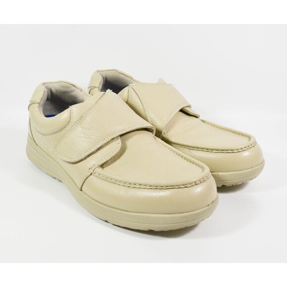 Nunn Bush 84814-106 Cream Bone Leather Cam Strap Hook Loop Slip On Loafer Sz 13W main image 5